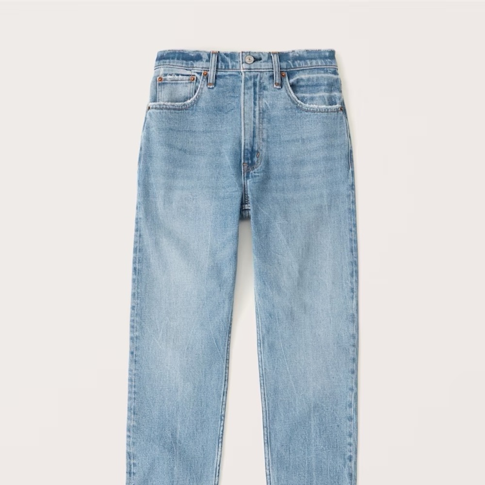 ABERCROMBIE & FITCH The Mom High Rise Jeans Size 30/10 SHORT